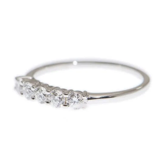 JMS always Rings Original New J Collection Ring W Diamond 5 Rddi 042 Ct18kw 177 Gm 18kt White Gold Silver JMS always Rings Original New J Collection Ring W Diamond 5 Rddi 042 Ct18kw 177 Gm 18kt White Gold Silver