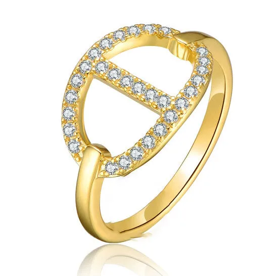 JMS always Rings Original Rachel Glauber 14K Gold Plated Cubic Zirconia Modern Ring JMS always Rings Original Rachel Glauber 14K Gold Plated Cubic Zirconia Modern Ring