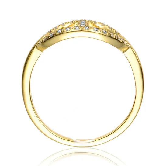 JMS always Rings Original Rachel Glauber 14K Gold Plated Cubic Zirconia Modern Ring JMS always Rings Original Rachel Glauber 14K Gold Plated Cubic Zirconia Modern Ring