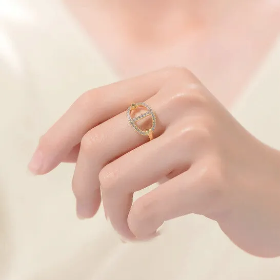JMS always Rings Original Rachel Glauber 14K Gold Plated Cubic Zirconia Modern Ring JMS always Rings Original Rachel Glauber 14K Gold Plated Cubic Zirconia Modern Ring