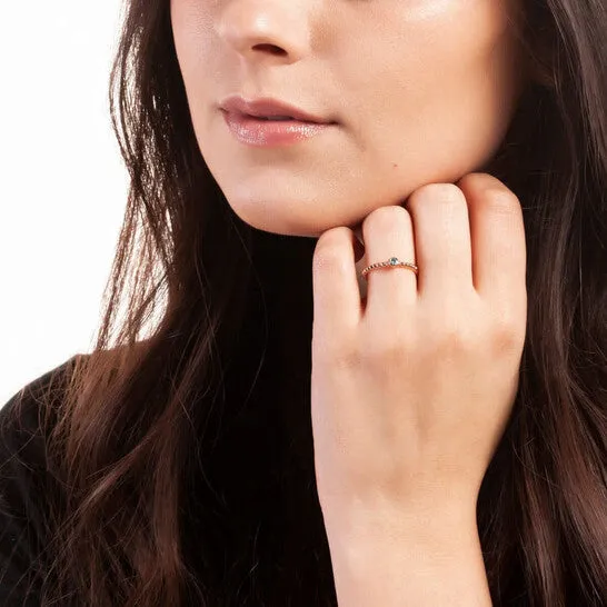 JMS always Rings Original Sole du Soleil Marigold Collection Womens 18k RG Plated Fashion Ring