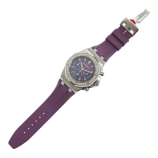 JMS always Watches Original Audemars Piguet Royal Oak Offshore Chronograph Diamond Purple Dial Ladies Watch 26231STZZD075CA01 JMS always Watches Original Audemars Piguet Royal Oak Offshore Chronograph Diamond Purple Dial Ladies Watch 26231STZZD075CA01