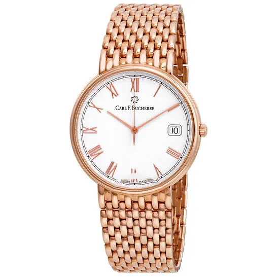 JMS always Watches Original Carl F Bucherer Adamavi White Dial 18kt Rose Gold Ladies Watch 0010301032122 JMS always Watches Original Carl F Bucherer Adamavi White Dial 18kt Rose Gold Ladies Watch 0010301032122