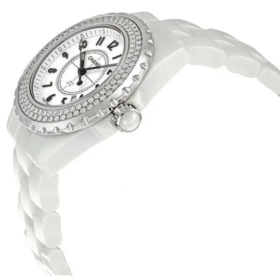 JMS always Watches Original Chanel J12 Diamond White Ceramic Ladies Watch H0967 JMS always Watches Original Chanel J12 Diamond White Ceramic Ladies Watch H0967