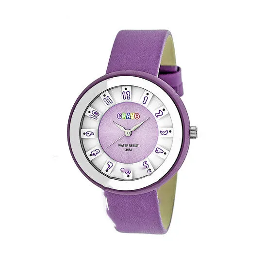 JMS always Watches Original Crayo Celebration Lavender Dial Lavender Leather Watch CRACR3407 JMS always Watches Original Crayo Celebration Lavender Dial Lavender Leather Watch CRACR3407