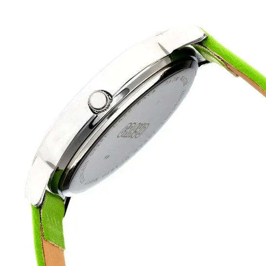 JMS always Watches Original Crayo Fortune White Dial Lime Leatherette Watch CRACR4301 JMS always Watches Original Crayo Fortune White Dial Lime Leatherette Watch CRACR4301