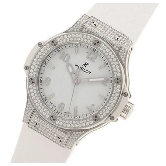 JMS always Watches Original Hublot Big Bang Quartz Steel 38mm Dial White Quartz Ladies Watch 361SE2010RW1704 JMS always Watches Original Hublot Big Bang Quartz Steel 38mm Dial White Quartz Ladies Watch 361SE2010RW1704
