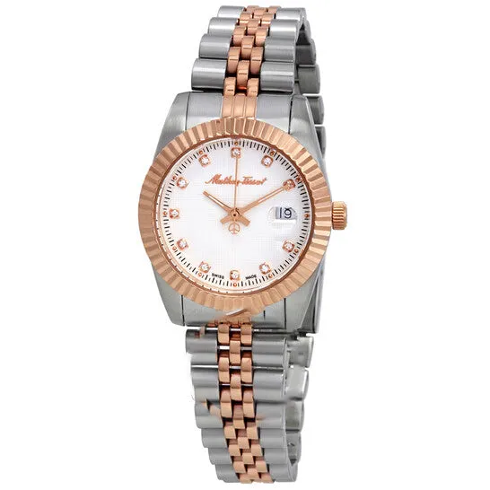 JMS always Watches Original MatheyTissot Mathey III Quartz Crystal White Dial Ladies Watch D810RA JMS always Watches Original MatheyTissot Mathey III Quartz Crystal White Dial Ladies Watch D810RA