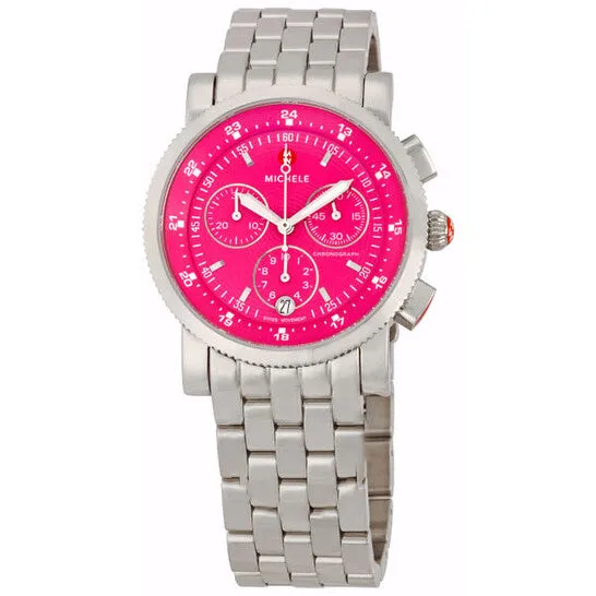 JMS always Watches Original Michele Sport Sail Hot Pink Dial Ladies Watch MWW01C000025 JMS always Watches Original Michele Sport Sail Hot Pink Dial Ladies Watch MWW01C000025