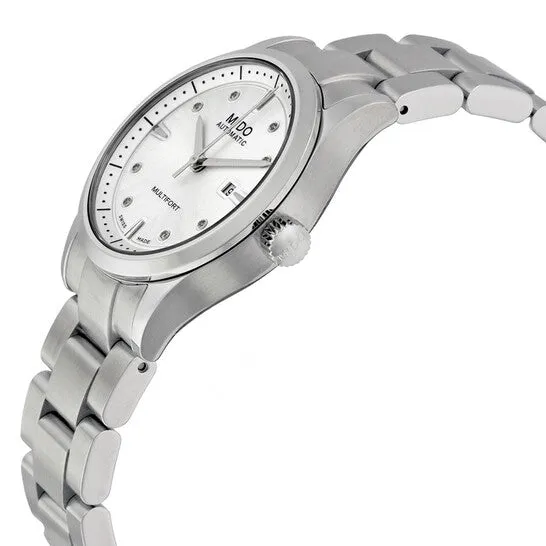 JMS always Watches Original Mido Multifort Automatic Silver Dial Ladies Watch M0050071103600 JMS always Watches Original Mido Multifort Automatic Silver Dial Ladies Watch M0050071103600