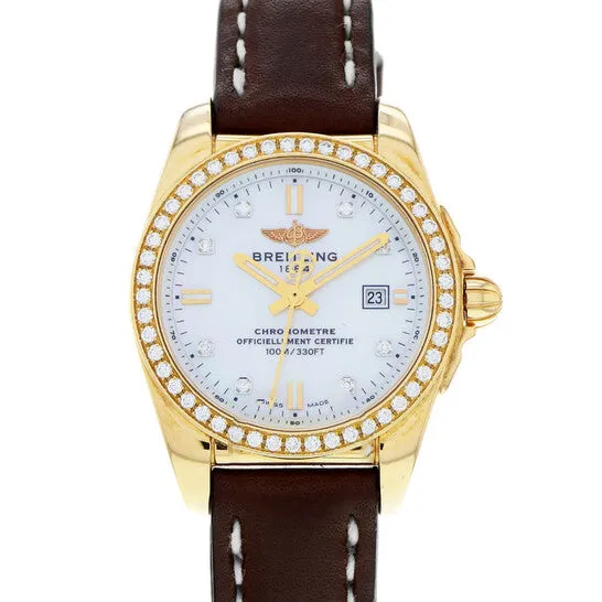 JMS always Watches Original Preowned Breitling Galactic Quartz Diamond Ladies Watch H7234853A792484X JMS always Watches Original Preowned Breitling Galactic Quartz Diamond Ladies Watch H7234853A792484X