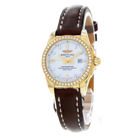 JMS always Watches Original Preowned Breitling Galactic Quartz Diamond Ladies Watch H7234853A792484X JMS always Watches Original Preowned Breitling Galactic Quartz Diamond Ladies Watch H7234853A792484X