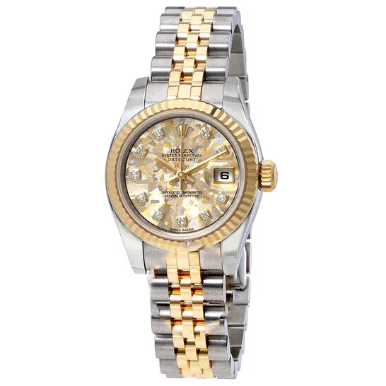 JMS always Watches Original Rolex Lady Datejust Silver Crystal Diamond Dial Automatic Watch 179173SCDJ JMS always Watches Original Rolex Lady Datejust Silver Crystal Diamond Dial Automatic Watch 179173SCDJ