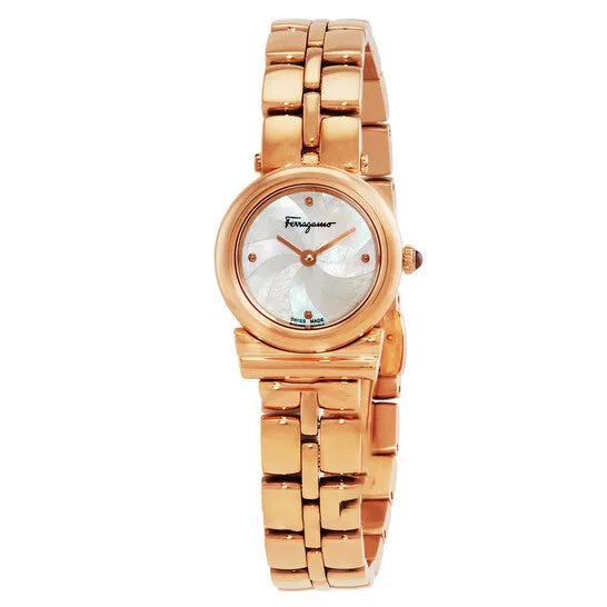 JMS always Watches Original Salvatore Ferragamo Gancini Quartz White Mother of Pearl Dial Ladies Watch SFYE00822 JMS always Watches Original Salvatore Ferragamo Gancini Quartz White Mother of Pearl Dial Ladies Watch SFYE00822