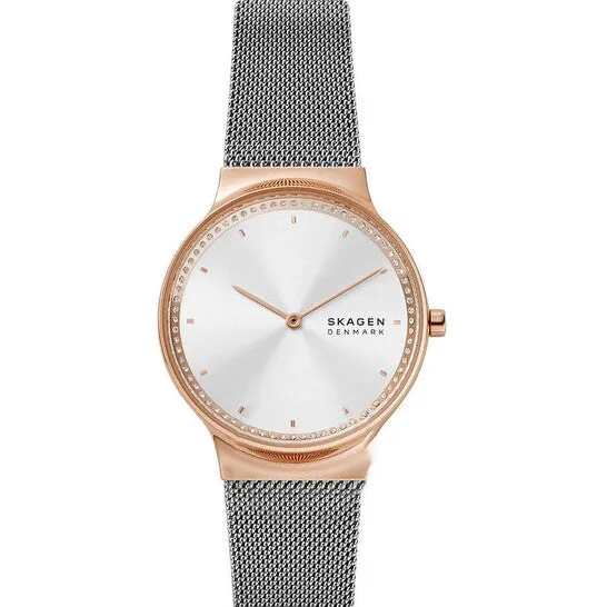 JMS always Watches Original Skagen Freja Quartz Silver Dial Ladies Watch SKW3017 JMS always Watches Original Skagen Freja Quartz Silver Dial Ladies Watch SKW3017