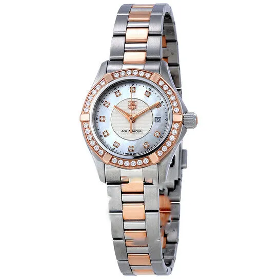 JMS always Watches Original Tag Heuer Aquaracer Mother of Pearl Dial Ladies Watch WAP1452BD0837