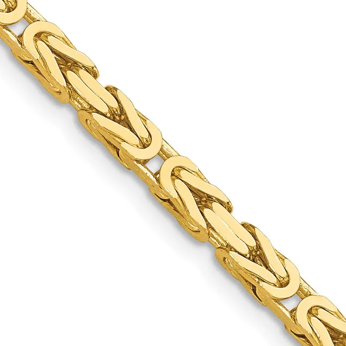MDS Necklaces 14K Yellow Gold 16 inch 325mm Byzantine with Lobster Clasp Chain Necklace MDS Necklaces 14K Yellow Gold 16 inch 325mm Byzantine with Lobster Clasp Chain Necklace