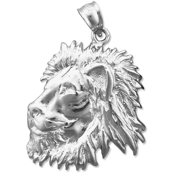 Necklaces 14K Gold Lion Head Pendant Goldia