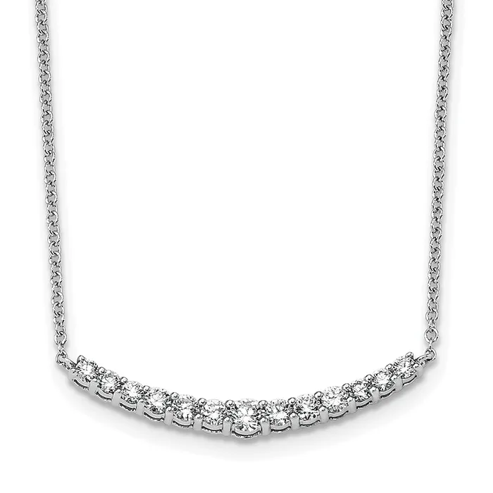 Necklaces Goldia 14k White Gold 12 Ct Lab Grown Diamond VSSI G 18 inch Fashion Bar Necklace Necklaces Goldia 14k White Gold 12 Ct Lab Grown Diamond VSSI G 18 inch Fashion Bar Necklace