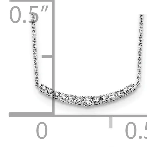 Necklaces Goldia 14k White Gold 12 Ct Lab Grown Diamond VSSI G 18 inch Fashion Bar Necklace
