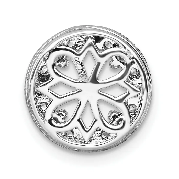 Necklaces Goldia 14k White Gold 2 12 Ct Lab Grown Diamond VSSI G Round Halo Chain Slide Pendant