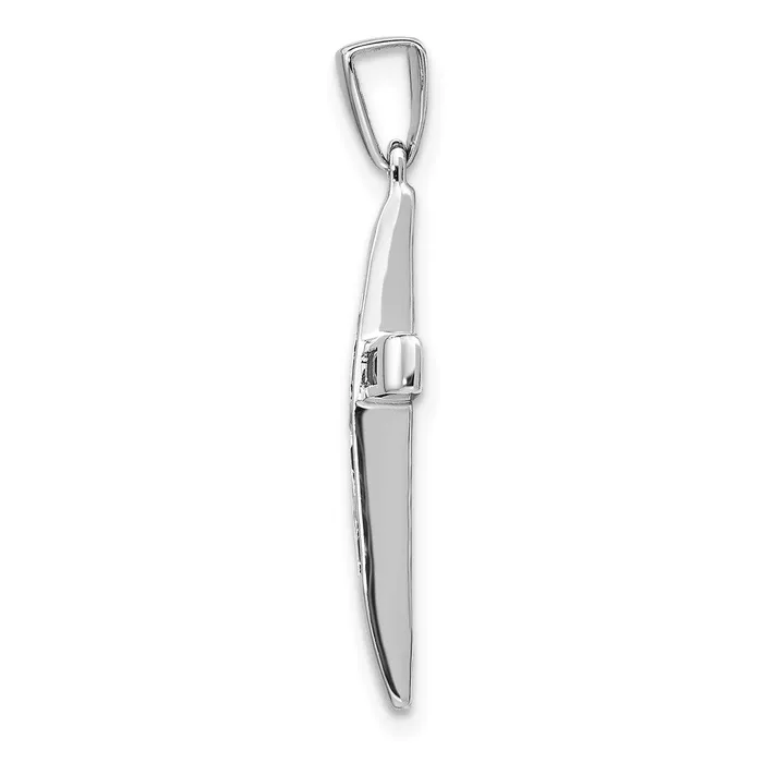 Necklaces Goldia 14k White Gold Sapphire Cross Pendant