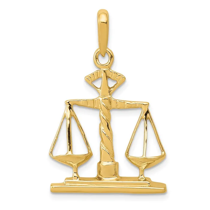 Necklaces Goldia 14k Yellow Gold Scales of Justice Pendant