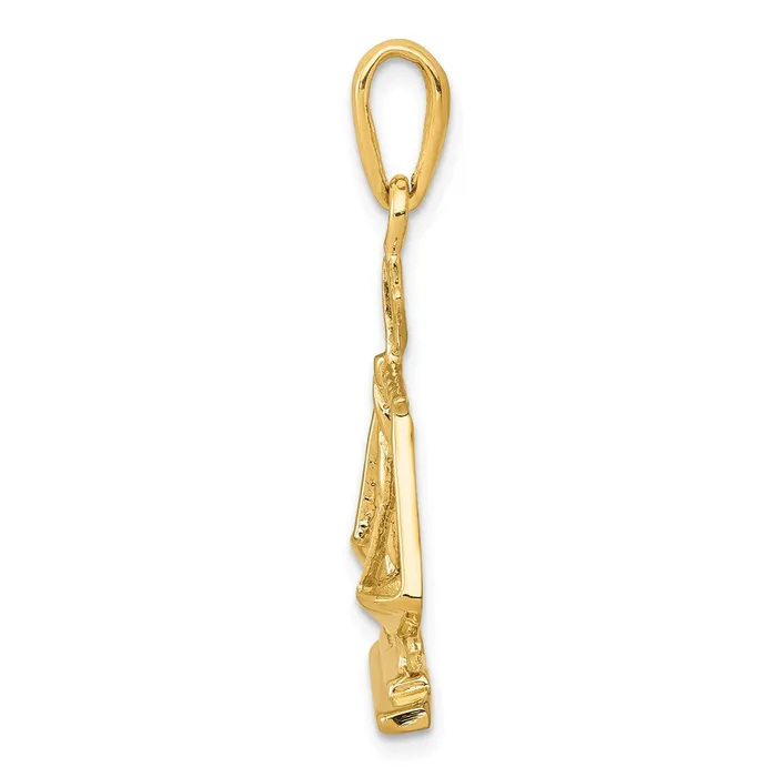 Necklaces Goldia 14k Yellow Gold Scales of Justice Pendant