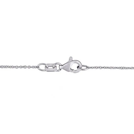 Necklaces JMS always Original AMOUR 212 CT DEW Created Moissanite Bar Necklace In 10K White Gold Necklaces JMS always Original AMOUR 212 CT DEW Created Moissanite Bar Necklace In 10K White Gold