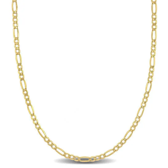 Necklaces JMS always Original AMOUR 25mm Figaro Link Chain Necklace In 10K Yellow Gold 22 In Necklaces JMS always Original AMOUR 25mm Figaro Link Chain Necklace In 10K Yellow Gold 22 In