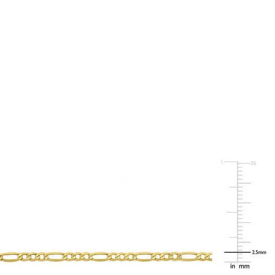Necklaces JMS always Original AMOUR 25mm Figaro Link Chain Necklace In 10K Yellow Gold 22 In Necklaces JMS always Original AMOUR 25mm Figaro Link Chain Necklace In 10K Yellow Gold 22 In