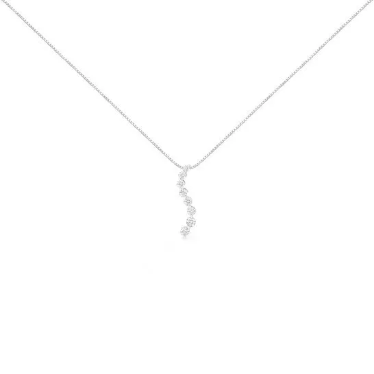 Necklaces JMS always Original Haus of Brilliance AGS Certified 14k White Gold 30 cttw BaguetteBrilliant Round Diamond Journey 18 Pendant Necklace Necklaces JMS always Original Haus of Brilliance AGS Certified 14k White Gold 30 cttw BaguetteBrilliant Round Diamond Journey 18 Pendant Necklace