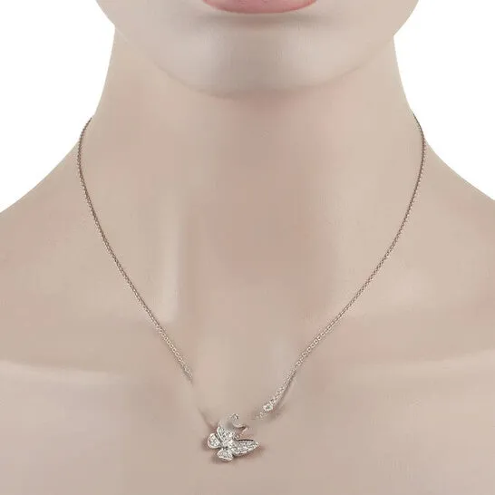 Necklaces JMS always Original LB Exclusive 18K White Gold 075ct Diamond Butterfly Necklace Necklaces JMS always Original LB Exclusive 18K White Gold 075ct Diamond Butterfly Necklace