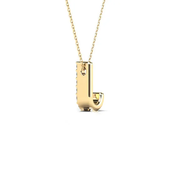 Necklaces JMS always Original Maulijewels 14K Yellow Gold Initial J 009 Carat Natural Round White Diamond Pendant Necklace With 18 Cable Chain Necklaces JMS always Original Maulijewels 14K Yellow Gold Initial J 009 Carat Natural Round White Diamond Pendant Necklace With 18 Cable Chain