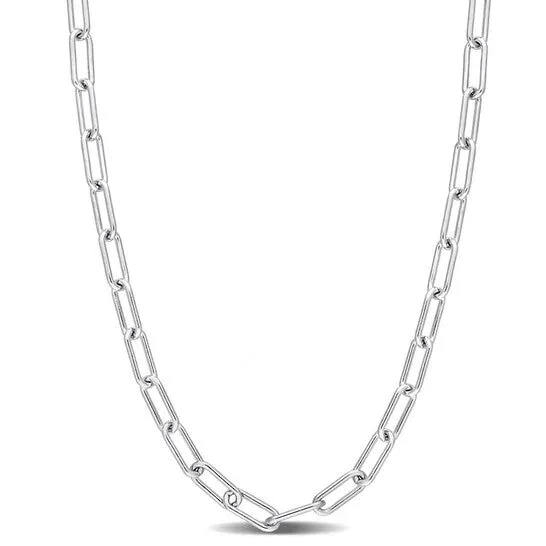 Necklaces Original AMOUR 35mm Paperclip Chain Necklace In Sterling Silver 16 In JMS always Necklaces Original AMOUR 35mm Paperclip Chain Necklace In Sterling Silver 16 In JMS always