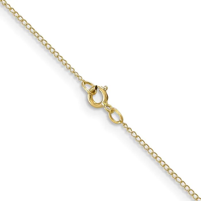 Necklaces QGold 10K Yellow Gold 5mm Carded Curb Chain Necklace Necklaces QGold 10K Yellow Gold 5mm Carded Curb Chain Necklace