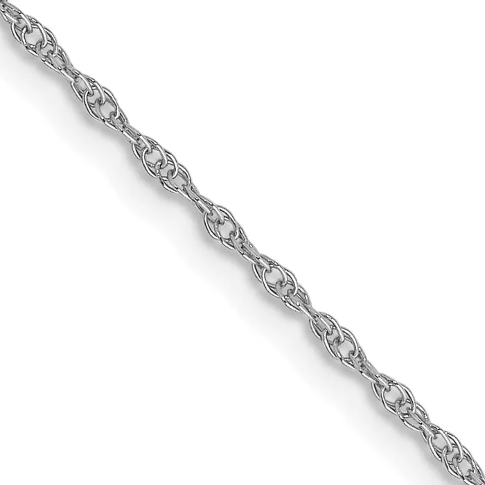 Necklaces QGold 14K White Gold 22 inch Carded 95mm Cable Rope with Spring Ring Clasp Chain Necklace Necklaces QGold 14K White Gold 22 inch Carded 95mm Cable Rope with Spring Ring Clasp Chain Necklace