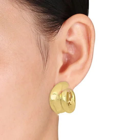 Original AMOUR 29mm Wide Huggie Earrings In 14K Yellow Gold JMS always Earrings Original AMOUR 29mm Wide Huggie Earrings In 14K Yellow Gold JMS always Earrings