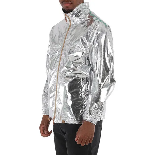Original Burberry Silver Metallic Sheen Nylon Jacket JMS always Rings Original Burberry Silver Metallic Sheen Nylon Jacket JMS always Rings