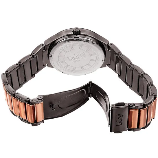 Original Burgi Quartz Grey Dial Twotone Ladies Watch BUR185RG JMS always Rings Original Burgi Quartz Grey Dial Twotone Ladies Watch BUR185RG JMS always Rings