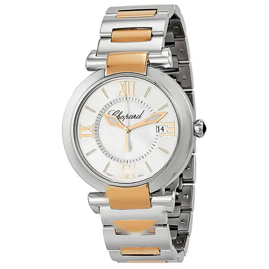 Original Chopard Imperiale Silver Dial 18k Rose Gold and Steel Ladies Watch 3885326002 JMS always Earrings Original Chopard Imperiale Silver Dial 18k Rose Gold and Steel Ladies Watch 3885326002 JMS always Earrings