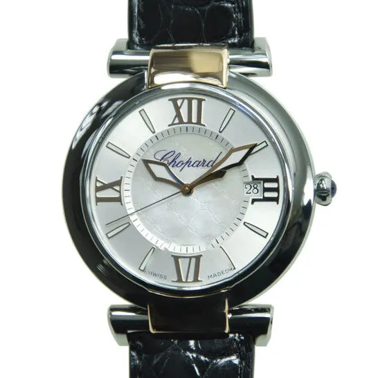 Original Chopard Imperiale Silver Dial Steel and Rose Gold Case Leather Ladies Watch 3885316001 JMS always Watches Original Chopard Imperiale Silver Dial Steel and Rose Gold Case Leather Ladies Watch 3885316001 JMS always Watches