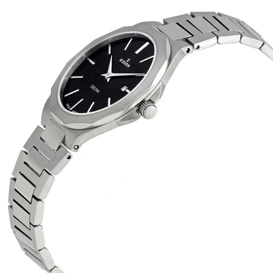 Original Edox Delfin Quartz Black Dial Ladies Watch 57005 3M NIN JMS always Watches Original Edox Delfin Quartz Black Dial Ladies Watch 57005 3M NIN JMS always Watches
