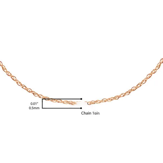 Original Haus of Brilliance Solid 10k Rose Gold 05MM Rope Chain Necklace Unisex Chain Size 18 Inches JMS always Necklaces Original Haus of Brilliance Solid 10k Rose Gold 05MM Rope Chain Necklace Unisex Chain Size 18 Inches JMS always Necklaces