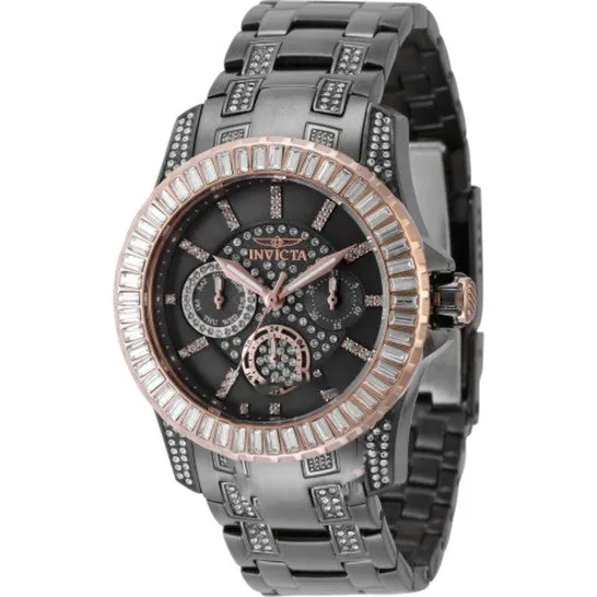 Original Invicta Pro Diver GMT Quartz Crystal Gunmetal Dial Ladies Watch 44172 JMS always Watches Original Invicta Pro Diver GMT Quartz Crystal Gunmetal Dial Ladies Watch 44172 JMS always Watches