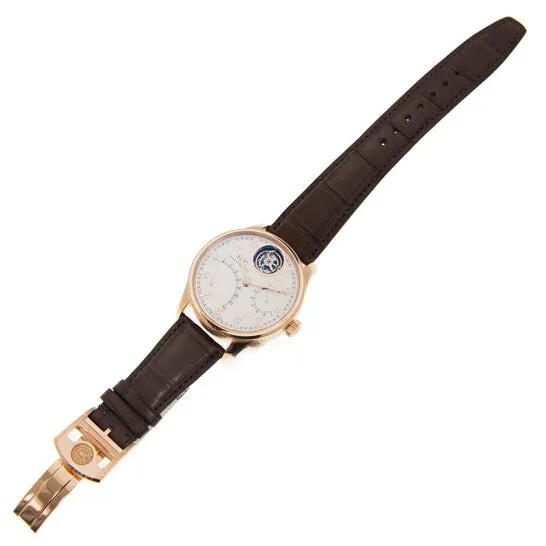 Original IWC Portuguese Tourbillon Mystre Retrograde 18K Rose Gold Automatic Mens Watch 504402 JMS always Earrings Original IWC Portuguese Tourbillon Mystre Retrograde 18K Rose Gold Automatic Mens Watch 504402 JMS always Earrings