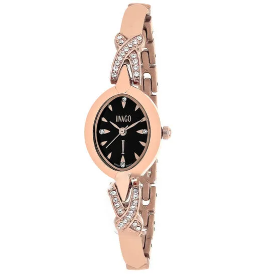 Original Jivago Via Quartz Black Dial Ladies Watch JV3613 JMS always Watches Original Jivago Via Quartz Black Dial Ladies Watch JV3613 JMS always Watches