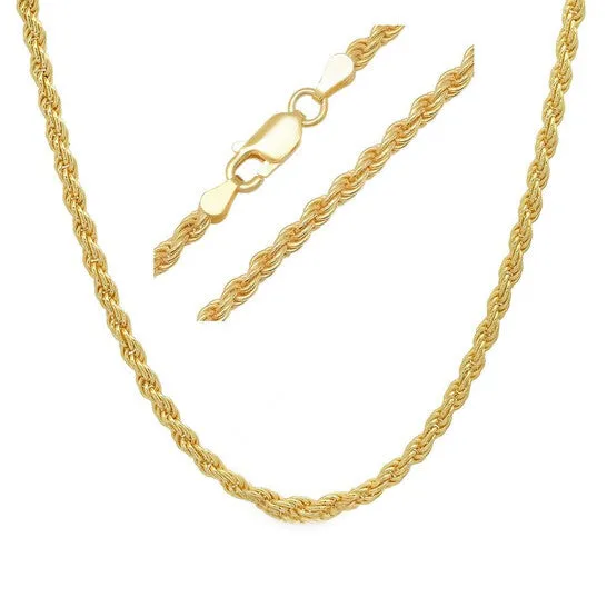 Original Kylie Harper ThickHeavy Mens Italian 14k Gold Over Silver Rope Chain 2230 JMS always Rings Original Kylie Harper ThickHeavy Mens Italian 14k Gold Over Silver Rope Chain 2230 JMS always Rings