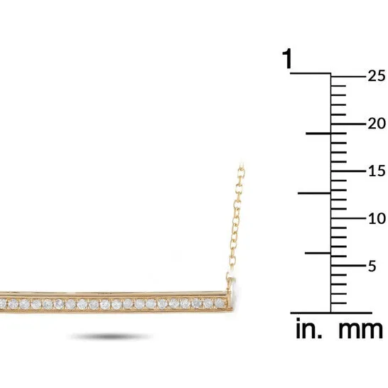 Original LB Exclusive 14K Yellow Gold 010ct Diamond Pendant Necklace JMS always Necklaces Original LB Exclusive 14K Yellow Gold 010ct Diamond Pendant Necklace JMS always Necklaces