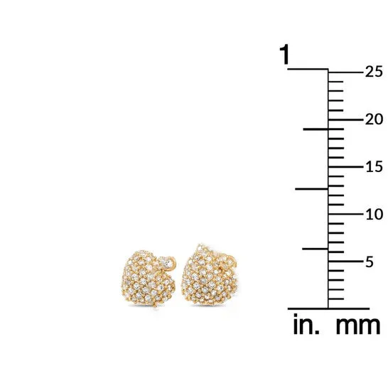 Original LB Exclusive 14K Yellow Gold 025 ct Diamond Heart Earrings JMS always Earrings Original LB Exclusive 14K Yellow Gold 025 ct Diamond Heart Earrings JMS always Earrings